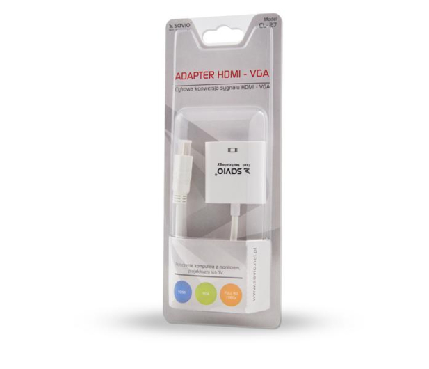 SAVIO CL-27 Adapter HDMI - VGA - 1465248 - zdjęcie 2